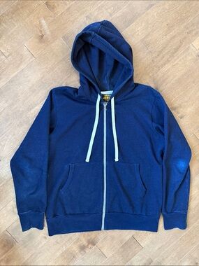 Brave Star Navy Zip Hoodie. Size L. GUC.